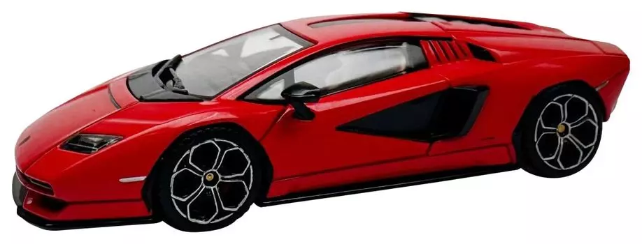Игрушки Hung Hing Lamborghini Countach LPI Красный руль Завершенный продукт 1/64 800-4 (черные диски)