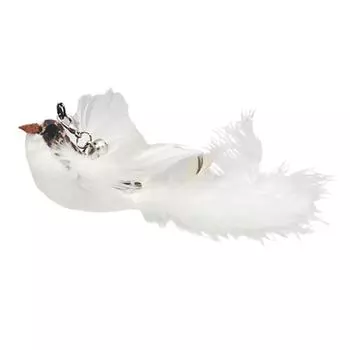 Игрушки из перьев для домашних животных, палочки для кошек, сменная голова, подвески для котенка (Белая крачка)