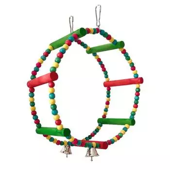 Игрушки-качели для попугаев, жевательные стоячие подвесные жердочки, аксессуары для декора птичьей клетки, многофункциональные