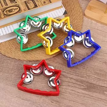 Игрушки-колокольчики для детского сада Музыкальные игрушки Колокольчики-тряски Игрушки-бубен Ударные инструменты красный