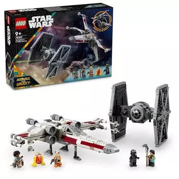 Игрушки Lego star wars TIE Fighter и X-Wing, игрушка, подарок на день рождения, блок, мальчик, девочка, ребенок 9 лет, 10 лет, 11 лет, ученик начальной школы