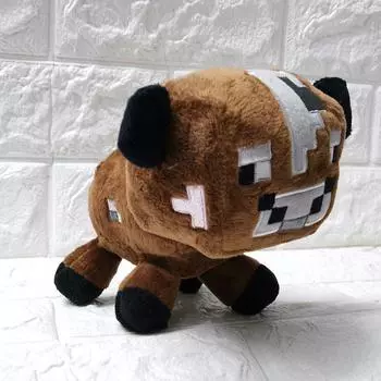 Игрушки Minecraft Plush Minecraft Creeper Enderman Wolf Мягкие игрушки для детей Подарок на Рождество Brown Cattle