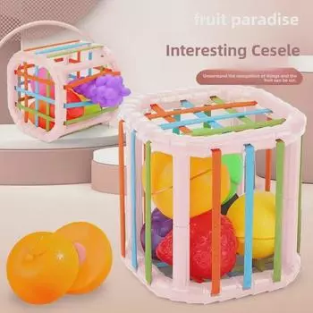 Игрушки-наполнители для фруктов Qie Qie Le Baby для раннего развития, для малышей 0-1 года, 6 месяцев+