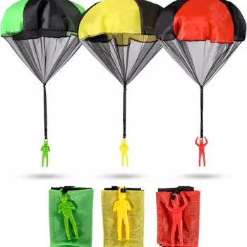 Игрушки-парашюты Nutty Toys для детей, летающие на парашюте без спутывания, для мужчин, для лучших рождественских наполнителей, идеи уникальных подарков для мальчиков и девочек синий