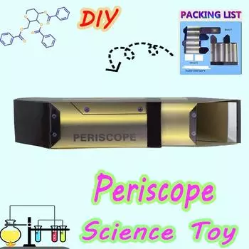 Игрушки-перископы из картона для детей, физические научные эксперименты, сборка моделей своими руками, школьные принадлежности
