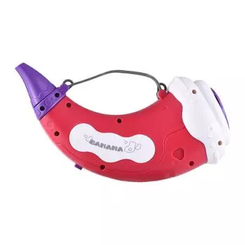 Игрушки-пищалки для детей от 3 лет и старше Милый животный рог-ракушка Тренировка мышц Обучающая игрушка красный