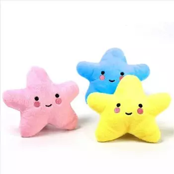 Игрушки-пищалки для домашних животных Smile Star, милые мягкие игрушки для собак, щенок, кусающий звук, пищалка в форме облака, плюшевая игрушка для собак M жёлтый