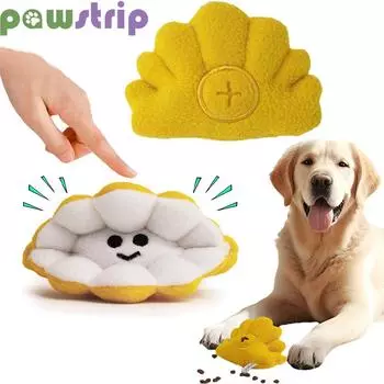 Игрушки-пищалки для собак, текущая еда, собачья игрушка-головоломка, плюшевая игрушка, устойчивая к укусам, для чистки зубов щенков, интерактивные игрушки, товары для животных жёлтый