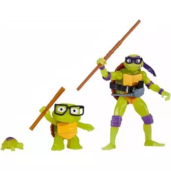Игрушки-приятели из серии Teenage Mutant Ninja Turtles mutant mayhem 4,5 дюйма Донателло Создание базовой фигурки ниндзя