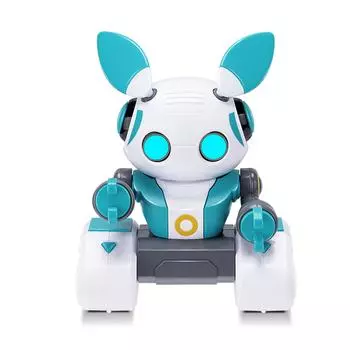 Игрушки-роботы, 2,4 ГГц перезаряжаемые роботы с дистанционным управлением с автоматической демонстрацией, музыкой, светодиодными глазами, зелёный/белый