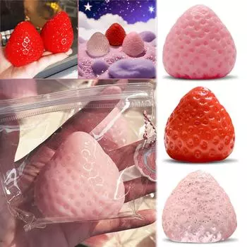 Игрушки ручной работы «Клубника Таба». Милые игрушки-клубнички. Игрушки-клубнички Kawaii One Size бежевый