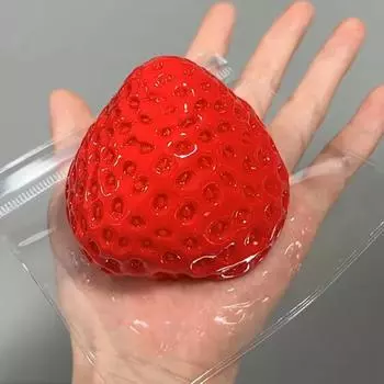 Игрушки ручной работы с клубникой Таба, милые игрушки с клубникой, игрушки с клубникой в стиле каваи One Size красный
