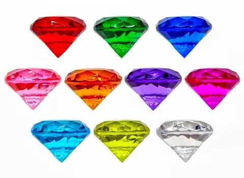 Игрушки с бриллиантами Meiji, ювелирные игрушки, бриллиантовые акриловые пластиковые хрустальные бусины, сделай сам, сундук с сокровищами принцессы, игрушки для девочек, игровой домик, вмещает 10 штук, 4 см, детский