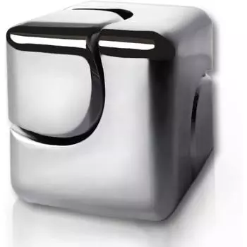 Игрушки-спиннеры Fidget Spinner, куб, пасхальная корзина, металлические EDC-гаджеты, крутые настольные игрушки, офисные игрушки, маленькая игрушка-фигурка для снятия беспокойства, инструмент для лечения СДВГ 3*3*3cm серебряный