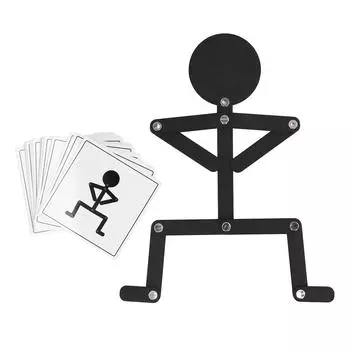 Игрушки Stickman, развивающие координацию, без заусенцев, черная липа, обучающая игрушка-головоломка для