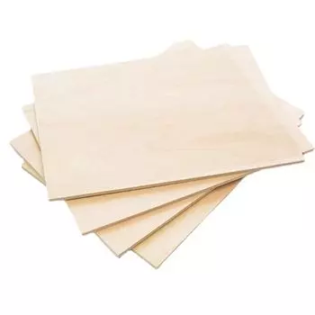 Игрушки Строительство Резьба Ручная работа Прямоугольник Деревянный Дерево Листы Фанера Ремесленная доска Дерево Деревянные Спилы 100x100x1.5mm