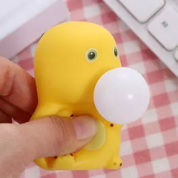 Игрушки-сжиматели Желтый динозавр Игрушки-сжиматели PU Молочный дракон Мультяшные драконы Игрушки для взрослых и детей Игрушки жёлтый
