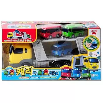 Игрушки Tayo Carry и Tayo Friends Truck Operation, разноцветныеПопулярные корейские куклы и игрушки