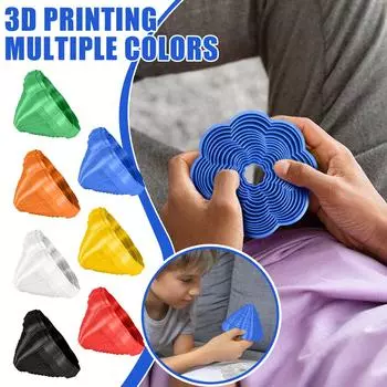 Игрушки в форме лепестков, напечатанные на 3D-принтере, для детей и взрослых, игрушки для снятия стресса и релаксации One Size