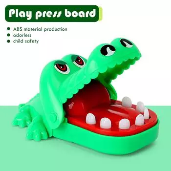 Игрушки в виде зубов крокодила, игрушка для семейного праздника «Аллигатор», креативная игрушка для детей (зеленый)