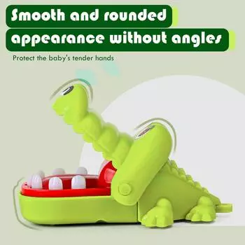 Игрушки в виде зубов крокодила, игрушка для семейного праздника «Аллигатор», креативная игрушка для детей (желтый)