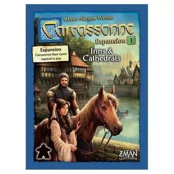 Игры Carcassonne Inns Cathedrals Expansion Tiled Medieval Настольная игра Возраст игроков 45 минут Игровое время Z-Man & - 7+ 2-6