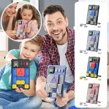 Игры для мозга Super Slide, более 500 сложных головоломок, интерактивные игрушки, портативная игровая консоль, электронное обучение и воспитание One Size чёрный
