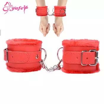 Игры для взрослых SM Bondage Сексуальные наручники из искусственной кожи Ограничения Секс-игрушки для пар 4 цвета на выбор