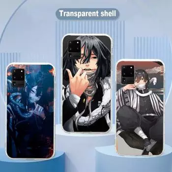Iguro Obanai Demon Slayer чехол для телефона для Samsung Galaxy S10 S21 S22 Plus Ultra A91 A51 A21S A12 прозрачный чехол для телефона Galaxy S30