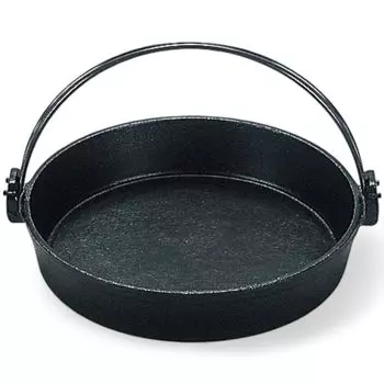 IH compatible classic camping pot 24cm pot with vine 24x24x5cm iron made in Japan J-kitchens чёрный