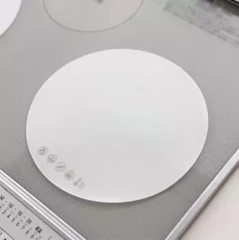 IH Mat IH Mat Мягкий силиконовый стекловолоконный полупрозрачный белый [Zero Keeper] Противоскользящий, противопригарный [21 см] (белый (Полупрозрачный), 21см-2 шт.)