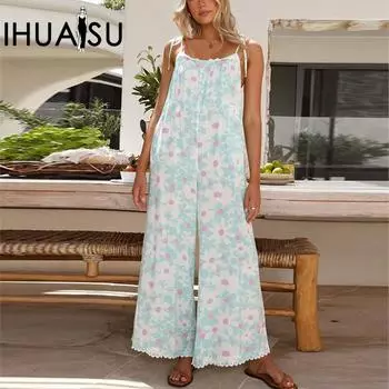 IHUASU Зимний нежный свежий свежий сладкий комбинезон из полиэстера для женщин Тонкий женский комбинезон S