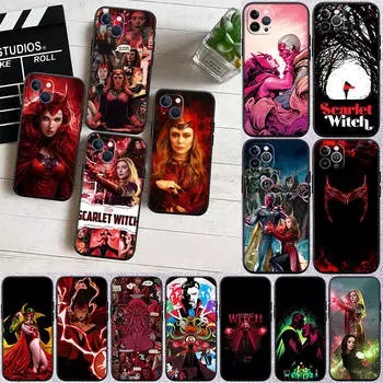 II18 Scarlet Witch Phone Case for Redmi Note 8 9 10 11 12 13 13C 14C 12S 12C 11S 10C 10X 10A 10T 9A 9C 9T 9S 8A 8T Pro Max Plus Prime S2 A3 A3X Redmi 9T капри