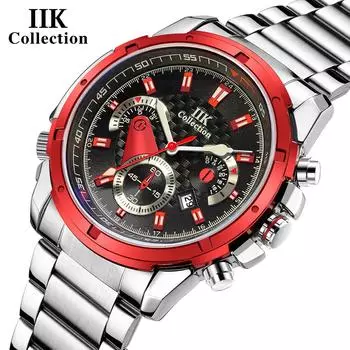 IIK Модные часы Мужские бутиковые часы Мужские наручные часы Новые часы Наручные часы Кварцевые часы