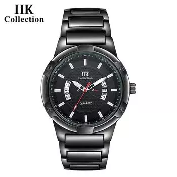 IIK Модные часы с календарем с большим циферблатом, мужские водонепроницаемые часы, мужские часы