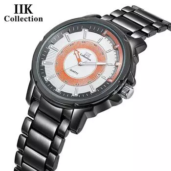 IIK Новые модные мужские часы Кварцевые мужские часы
