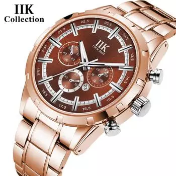 IIK Новые мужские часы Мужские часы со светящимся календарем