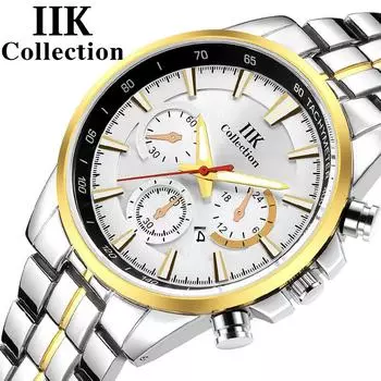 IIK Seiko Watch Life Водонепроницаемые часы Модные часы Мужские часы