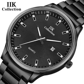 IIK Watch Мужские модные простые часы Водонепроницаемые светящиеся часы