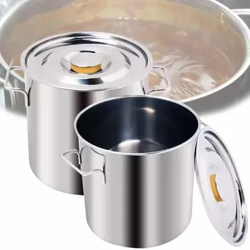 iimono117 Кастрюля для коммерческих нержавеющая сталь с тушеным мясом, большая для карри, супа, кухонного использования, 100% сталь, крышка, руки, приготовление пищи, кастрюля, горшок, суп,