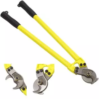 iimono117 Thick cable total length large maximum opening wire long labor wire for commercial use cutter, double-edged type, 60cm, handle, 5cm, cutter,