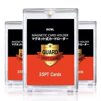 iiNOWL Magnetic Card Loader GUARD Magnetic Loader Card Case Card Loader Trading Card Pokeka Card Holder 3 Pieces