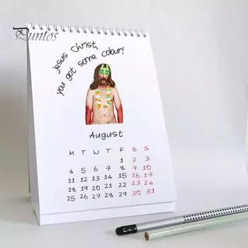 Иисус Христос, какой год 2025 Календарь Мини Настольный перекидной календарь Учебный планировщик Ежедневные заметки Напоминание Расписание Органайзер для домашнего офиса Школы белый