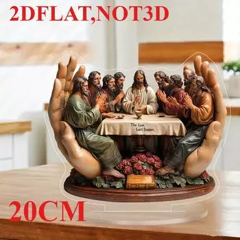 Иисус и Верующие, Украшение стола, Богемный стиль, Подходит для офиса, гостиной, вечеринки, Рождества, Хэллоуина 20cm