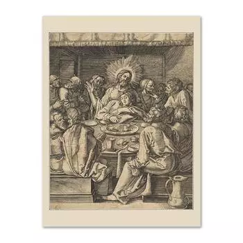 Иисус Тайная Вечеря печатает винтажную резьбу по дереву, настенное искусство, Библия, Новый Завет, Пасхальная картина на холсте, винтажный декор для библейской истории, постер 21x30cm No Frame
