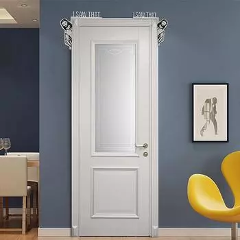 ИИСУС Я видел, что деревянная дверная рама Украшение Иисус Дверное украшение