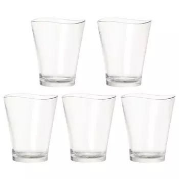 IJ Небьющийся стеклянный набор из 5 подарочных коробок 240 мл Можно мыть в посудомоечной машине Сделано в Японии Для детских праздников на открытом воздухе Стильная прозрачная подарочная коробка