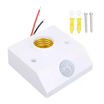 ИК-датчик движения, регулируемый внешний монтаж, датчик человеческого тела, цоколь лампы для E27 B