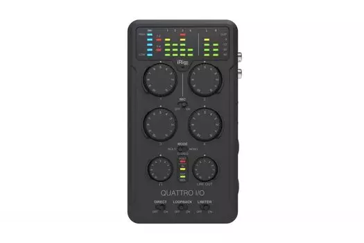 IK Multimedia iRig Pro Quattro IO Портативный аудио-MIDI-интерфейс 4 IN 2 OUT[]