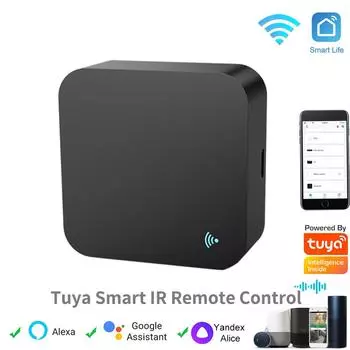 ИК-пульт дистанционного управления Smart Wi-Fi Универсальный инфракрасный Tuya для управления умным домом для телевизора DVD AUD AC Работает с Amz Alexa Google Home